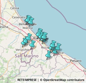 Mappa 47924 Rivazzurra RN, Italia (9.73056)