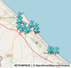 Mappa Via Luigi Galvani, 47924 Rimini RN, Italia (3.46714)