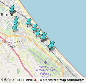 Mappa Via Luigi Galvani, 47924 Rimini RN, Italia (1.9925)