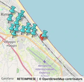 Mappa Via Luigi Galvani, 47924 Rimini RN, Italia (2.295)