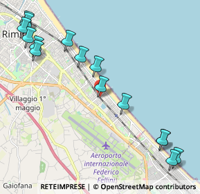 Mappa Via Luigi Galvani, 47924 Rimini RN, Italia (2.77533)