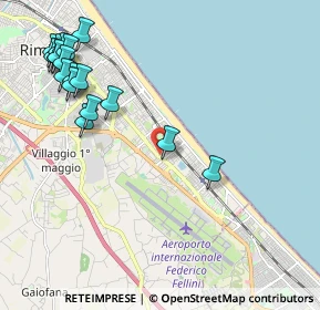 Mappa Via Pietro Giordani, 47924 Rimini RN, Italia (2.65944)