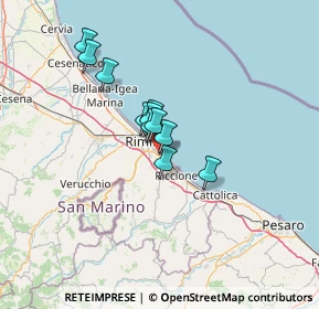 Mappa Via Pietro Giordani, 47924 Rimini RN, Italia (9.08091)