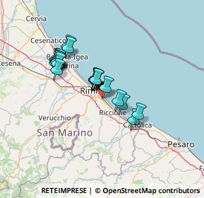 Mappa Via Pietro Giordani, 47924 Rimini RN, Italia (11.466)