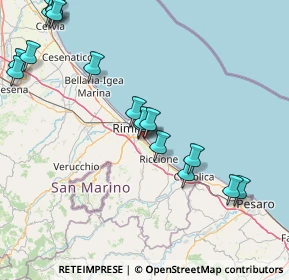 Mappa Via Augusto Righi, 47924 Rimini RN, Italia (20.03667)