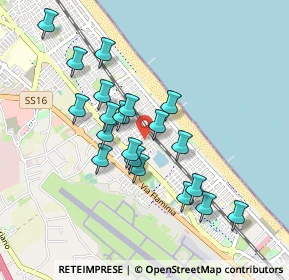 Mappa Via Augusto Righi, 47924 Rimini RN, Italia (0.8455)