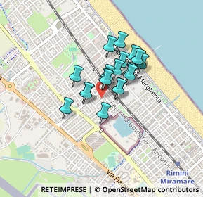 Mappa Via Augusto Righi, 47924 Rimini RN, Italia (0.2755)