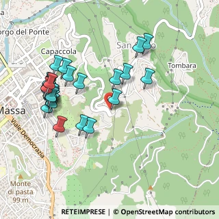 Mappa Via Tecchioni, 54100 Massa MS, Italia (0.54)