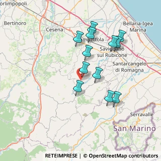 Mappa Via Madonna del Zotto, 47020 Roncofreddo FC, Italia (7.02833)