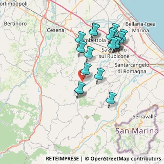 Mappa Via Madonna del Zotto, 47020 Roncofreddo FC, Italia (7.56842)