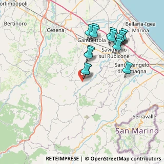 Mappa Via Madonna del Zotto, 47020 Roncofreddo FC, Italia (8.07813)