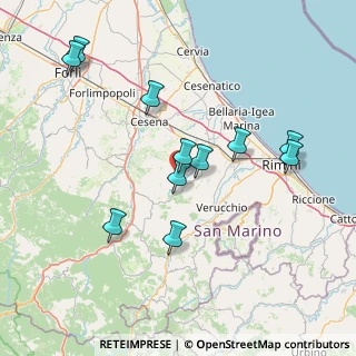 Mappa Via Madonna del Zotto, 47020 Roncofreddo FC, Italia (15.35727)
