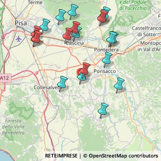Mappa Via Prov. Livornese, 56040 Crespina Lorenzana PI, Italia (9.687)