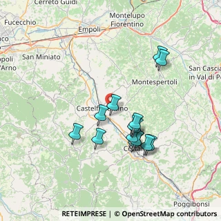 Mappa Via del Bersaglio, 50051 Castelfiorentino FI, Italia (6.88933)