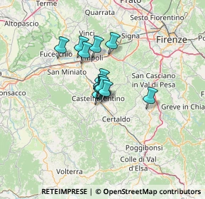 Mappa Via del Bersaglio, 50051 Castelfiorentino FI, Italia (7.33143)