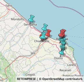 Mappa 60033 Chiaravalle AN, Italia (11.51692)