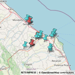 Mappa 60033 Chiaravalle AN, Italia (11.6665)