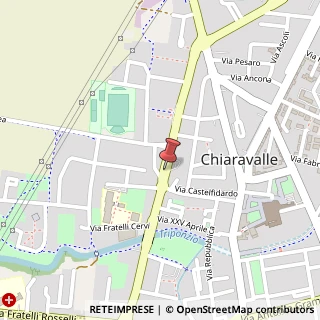 Mappa Via verdi 74, 60033 Chiaravalle, Ancona (Marche)