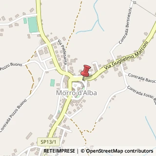 Mappa Piazza Barcaroli,  2, 60030 Morro d'Alba, Ancona (Marche)