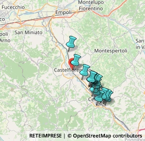 Mappa Piazzetta Edmondo De Amicis, 50051 Castelfiorentino FI, Italia (6.43667)