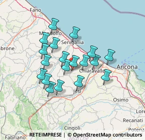 Mappa 60030 Morro d'Alba AN, Italia (11.52789)