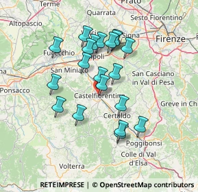 Mappa Castelfiorentino, 50051 Castelfiorentino FI, Italia (12.7145)