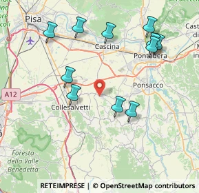 Mappa Via Aldo Moro, 56040 Collesalvetti LI, Italia (8.65818)
