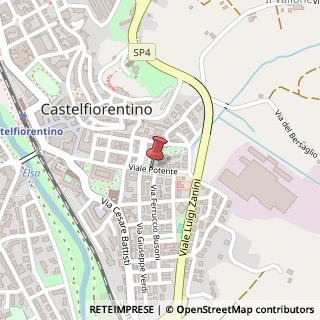 Mappa Viale potente 9, 50051 Castelfiorentino, Firenze (Toscana)