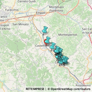 Mappa Via Antonio del Pela, 50051 Castelfiorentino FI, Italia (6.34733)