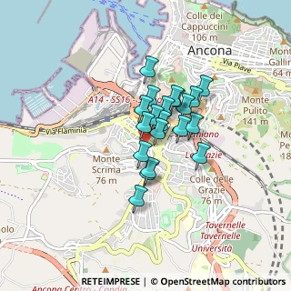Mappa Via Recanati, 60127 Ancona AN, Italia (0.558)