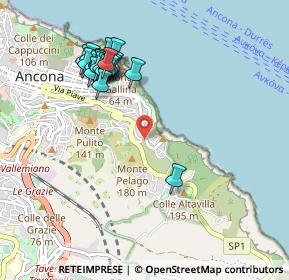 Mappa Via Alberto Caucci, 60124 Ancona AN, Italia (1.0245)