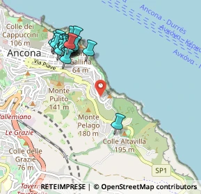 Mappa Via Caucci Alberto, 60124 Ancona AN, Italia (1.0705)