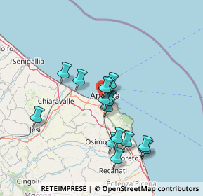 Mappa 60125 Ancona AN, Italia (12.38667)