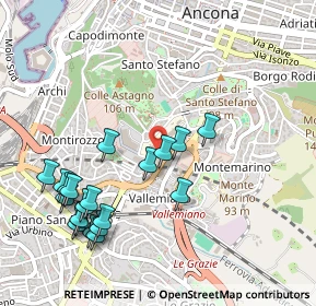 Mappa Via Michelangelo Buonarroti, 60122 Ancona AN, Italia (0.575)