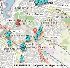 Mappa Via Michelangelo Buonarroti, 60122 Ancona AN, Italia (0.656)