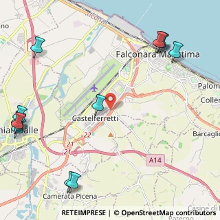 Mappa Via Olof Palme, 60015 Falconara Marittima AN, Italia (3.34769)