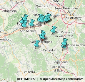 Mappa Via del Vallone, 50051 Castelfiorentino FI, Italia (12.623)