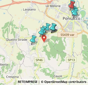Mappa Via Sottobosco, 56035 Casciana Terme Lari PI, Italia (1.92727)