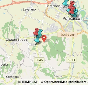 Mappa Via Sottobosco, 56035 Casciana Terme Lari PI, Italia (2.73643)