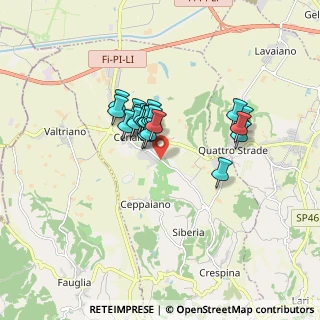 Mappa Via Lustignano, 56040 Crespina Lorenzana PI, Italia (1.225)