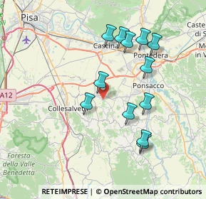 Mappa Via Lustignano, 56040 Crespina Lorenzana PI, Italia (7.35167)