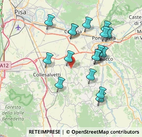 Mappa Via Lustignano, 56040 Crespina Lorenzana PI, Italia (7.29529)