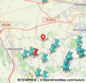 Mappa Via Lustignano, 56040 Crespina Lorenzana PI, Italia (5.994)