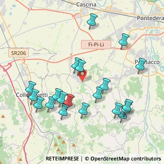 Mappa Via Lustignano, 56040 Crespina Lorenzana PI, Italia (4.533)