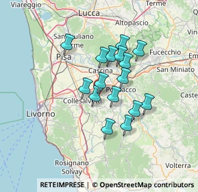 Mappa Via Lustignano, 56040 Crespina Lorenzana PI, Italia (10.56)