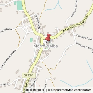 Mappa Piazza Romagnoli, 4, 60030 Morro d'Alba, Ancona (Marche)