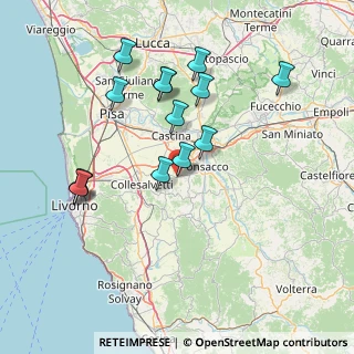 Mappa Via Livornese, 56040 Crespina Lorenzana PI, Italia (15.34286)