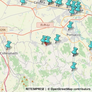 Mappa Via Livornese, 56040 Crespina Lorenzana PI, Italia (6.6615)