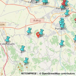 Mappa Via Livornese, 56040 Crespina Lorenzana PI, Italia (6.91053)