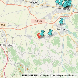 Mappa Via Livornese, 56040 Crespina Lorenzana PI, Italia (7.34182)